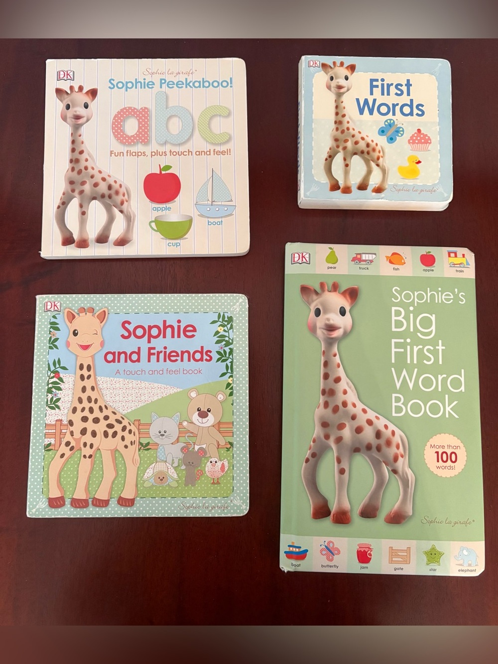 4 Sophie The Giraffe Kids Board Books